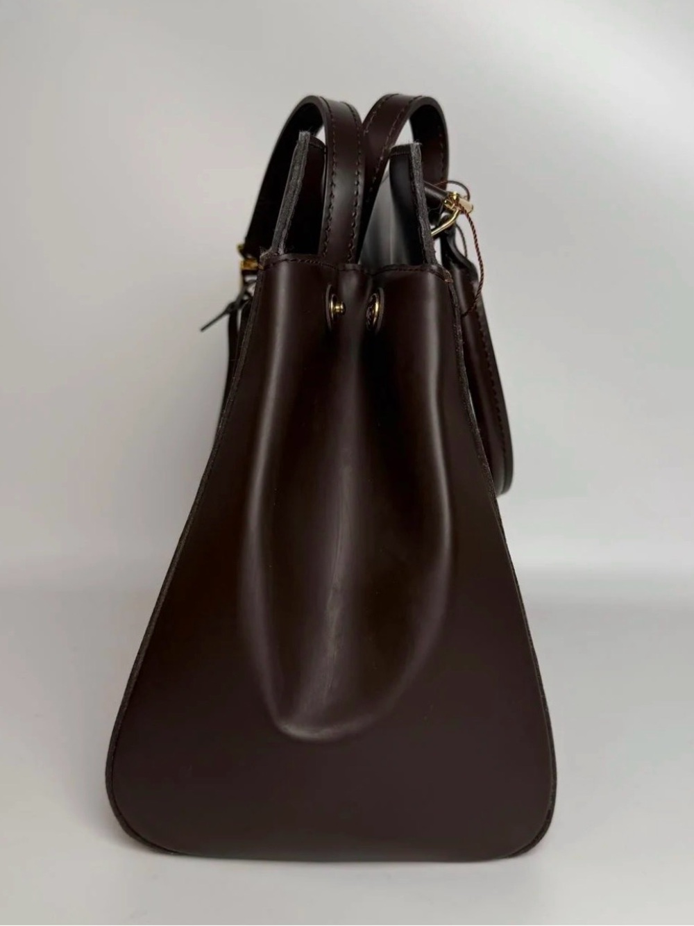 Louis Vuitton Brown Damier Ebene Tote with Gold Hardware - Picture 2 of 4